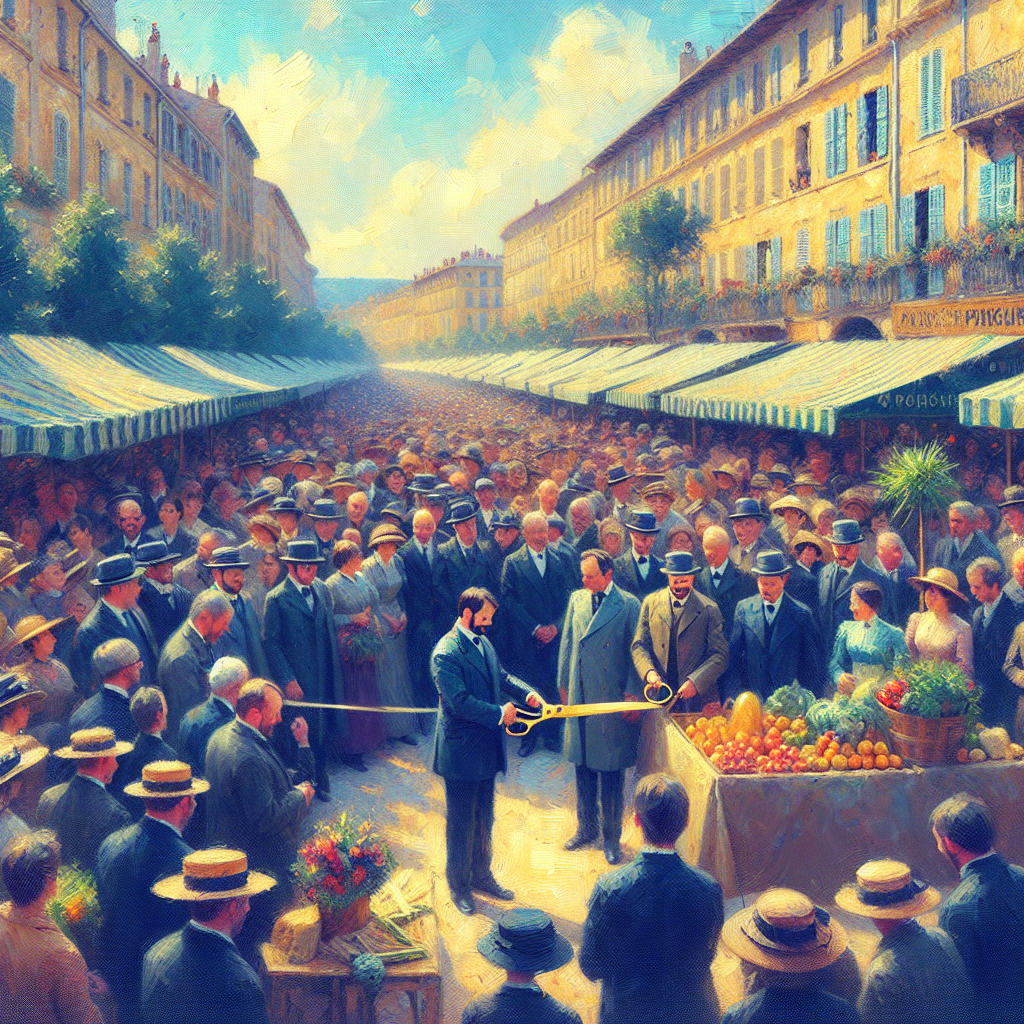 Inauguration du nouveau marché bio à Aix-en-Provence
